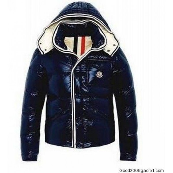 Moncler Fashion Blu Mock Collar Slash corta da uomo Cappotti uscita